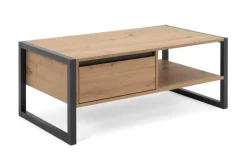 Salontafels & Bijzettafels|Ygo Salontafel ROCKY 100x55 Artisan Eik/Anthraciet