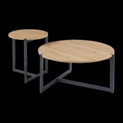 Salontafels & Bijzettafels|Ygo Salontafel ROWAN S/2 Oude Eik