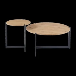 Salontafels & Bijzettafels|Ygo Salontafel ROWAN S/2 Oude Eik