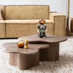 Salontafels & Bijzettafels|Ygo Salontafel S/2 AILO Mangohout Bruin