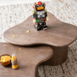 Salontafels & Bijzettafels|Ygo Salontafel S/2 AILO Mangohout Bruin