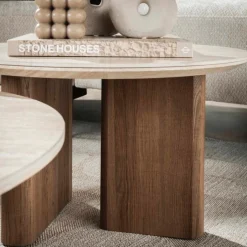 Salontafels & Bijzettafels|Ygo Salontafel S/2 AUDE Ø76/Ø58