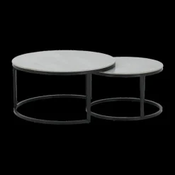Salontafels & Bijzettafels|Ygo Salontafel S/2 TWINNY Steen Grijs