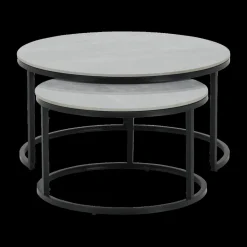 Salontafels & Bijzettafels|Ygo Salontafel S/2 TWINNY Steen Grijs