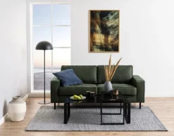 Salontafels & Bijzettafels|Ygo Salontafel Set van 2 MARCO Glas Smoke/Metal Black