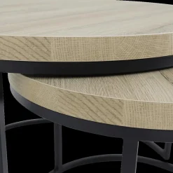 Salontafels & Bijzettafels|Ygo Salontafel Set van 2 SIGNA French Oak