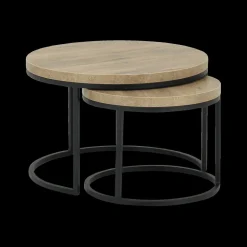 Salontafels & Bijzettafels|Ygo Salontafel Set van 2 SIGNA Scarlet Oak