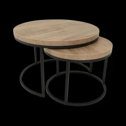 Salontafels & Bijzettafels|Ygo Salontafel Set van 2 SIGNA Scarlet Oak