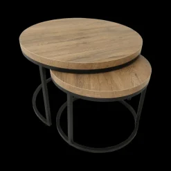 Salontafels & Bijzettafels|Ygo Salontafel Set van 2 SIGNA Scarlet Oak