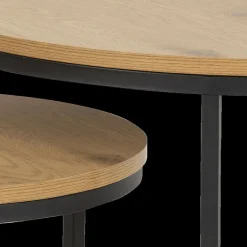 Salontafels & Bijzettafels|Ygo Salontafel Set van 2 VICARI Wild Oak