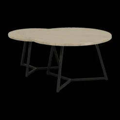 Salontafels & Bijzettafels|Ygo Salontafel Set van 2 ZYAN Misty Oak