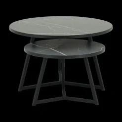 Salontafels & Bijzettafels|Ygo Salontafel Set van 2 ZYAN Marble Bromo