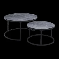 Salontafels & Bijzettafels|Ygo Salontafel set VINNIE Grijs