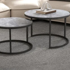 Salontafels & Bijzettafels|Ygo Salontafel set VINNIE Grijs