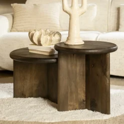 Salontafels & Bijzettafels|Ygo Salontafel SOPRANO Ø45 Mango