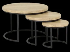 Salontafels & Bijzettafels|Ygo Salontafel STEVIE 3-delig Natur