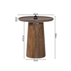 Salontafels & Bijzettafels|Ygo Salontafel TIAGO Ø45 Mango Lichtbruin