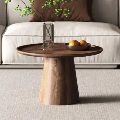 Salontafels & Bijzettafels|Ygo Salontafel TIAGO Ø65 Mango Lichtbruin