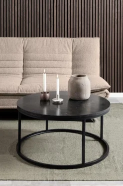 Salontafels & Bijzettafels|Ygo Salontafel VICARI Melamine Marmer Zwart