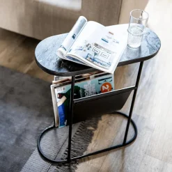 Decoratieve Opbergers|Salontafels & Bijzettafels|Ygo Salontafel/Krantenbak EGGIS Met. Zwart