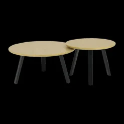 Salontafels & Bijzettafels|Ygo Salontafelset FURANO Ø80-H45/Ø60-H40