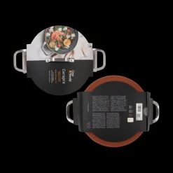 Potten & Pannen|Ygo Sauseerpan CERAPRO Ø28 M/Deksel Terracotta