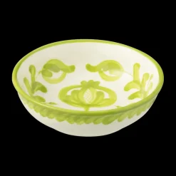 Servies|Ygo Schaal GRANZA Ker. Wit/Groen S