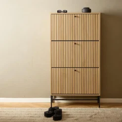 Schoenkasten & Rekken|Ygo Schoenenkast FIEBE 3L Decor Eik B72