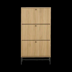 Schoenkasten & Rekken|Ygo Schoenenkast FIEBE 3L Decor Eik B72