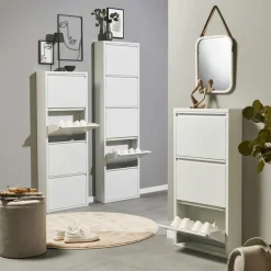 Schoenkasten & Rekken|Ygo Schoenenkast GITTE 4 Laden Wit B51