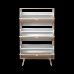 Schoenkasten & Rekken|Ygo Schoenenkast 3L EIVISSA Sonoma Eik/Riet