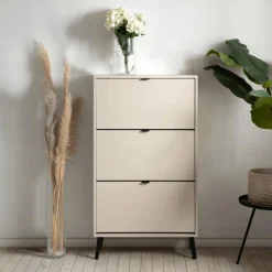 Schoenkasten & Rekken|Ygo Schoenenkast MADDIE Cappuccino B70