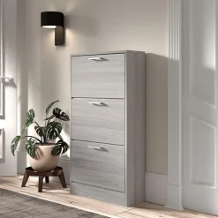 Schoenkasten & Rekken|Ygo Schoenenkast MAUI 3L Grijze Eik