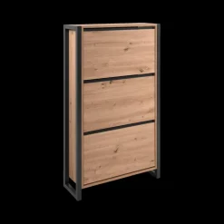 Schoenkasten & Rekken|Ygo Schoenenkast ROCKY Artisan Eik/Antraciet