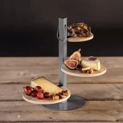 Tafelaccessoires|Servies|Ygo Serveertoren APPRO 3Niv. Ht/Met. Taupe