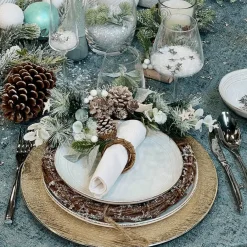 Tafelaccessoires|Ygo Servetring S/2 DENRY Besneeuwde Tak