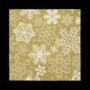 Tafellinnen & -Textiel|Kerst|Ygo Serviet FLOCONS S/20 Goud/Wit