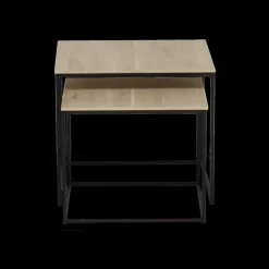 Salontafels & Bijzettafels|Ygo Set van 2 bijzettafels MIC Fresh Oak
