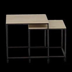 Salontafels & Bijzettafels|Ygo Set van 2 bijzettafels MIC Fresh Oak