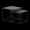 Salontafels & Bijzettafels|Ygo Set van 2 bijzettafels MIC Noir