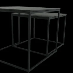 Salontafels & Bijzettafels|Ygo Set van 2 bijzettafels MIC Noir