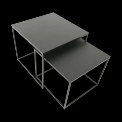 Salontafels & Bijzettafels|Ygo Set van 2 bijzettafels MIC Noir