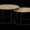 Salontafels & Bijzettafels|Ygo Set van 2 salontafels EDUARD Mango