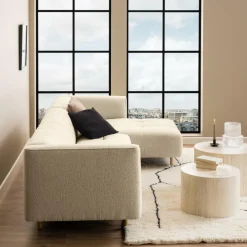 Salontafels & Bijzettafels|Ygo Set van 2 salontafels LIVA Travertijnlook