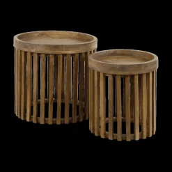 Salontafels & Bijzettafels|Ygo Set van 2 salontafels NOEMI Massief mango