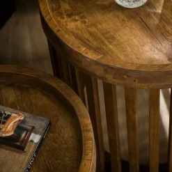 Salontafels & Bijzettafels|Ygo Set van 2 salontafels NOEMI Massief mango