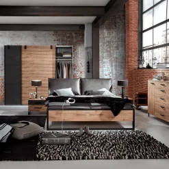 Slaapkamers|Ygo Slaapkamer KICK: Kleerkast 250cm + Bed 160x200 + 2x Nachttafels