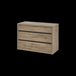 Slaapkamers|Ygo Slaapkamer LAFON: Kleerkast 245cm + Bed 140x200 + Commode + 2x Nachttafels