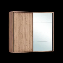 Slaapkamers|Ygo Slaapkamer ZELDA: Kleerkast 240cm + Bed 140x200 + Commode + 2x Nachttafel B58