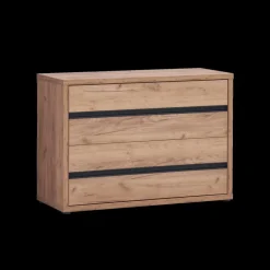 Slaapkamers|Ygo Slaapkamer ZELDA: Kleerkast 240cm + Bed 160x200 + Commode + 2x Nachttafel B58